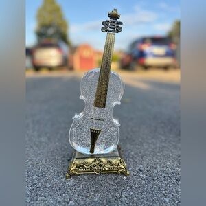 Violin Glitter Globe